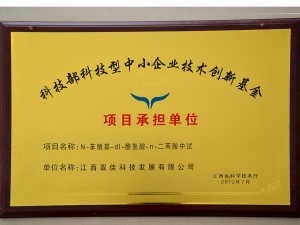 科技部科技型中小企業(yè)技術(shù)創(chuàng)新基金，項(xiàng)目承擔(dān)單位